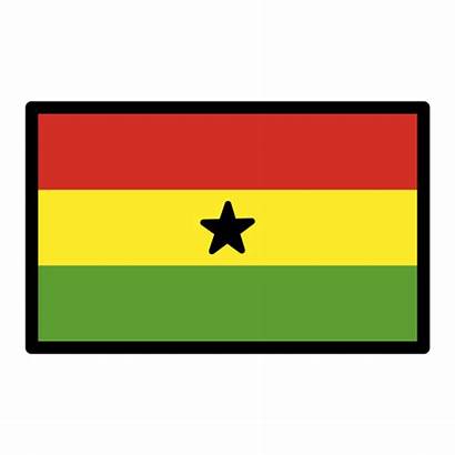 Ghana Emoji Flagge