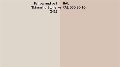 Farrow And Ball Skimming Stone 241 Vs Ral Ral 060 80 10 Side By Side