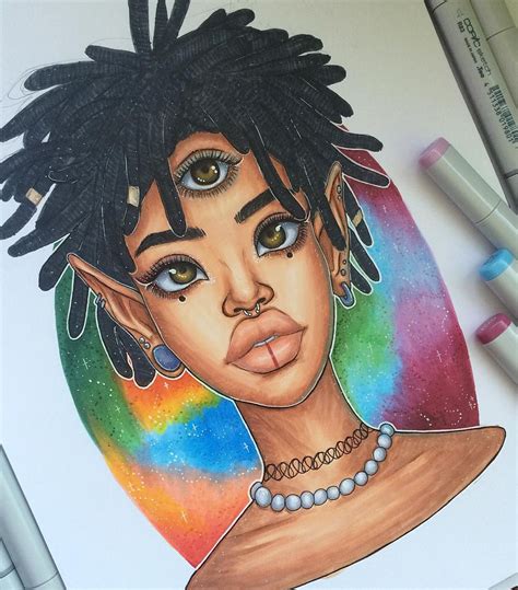 see this instagram photo by emzdrawings 28 5k likes black girl art black art art girl afro