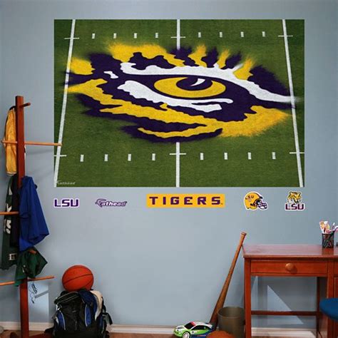 Lsu Eye Of The Tiger Mural Mural Lsu Wall Murals