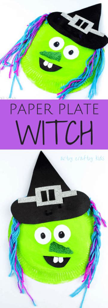 Paper Plate Witch Arty Crafty Kids