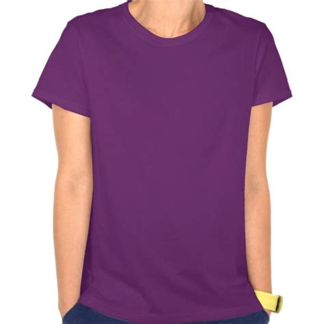 Plain Purple T Shirt For Women Ladies Nano T Shirt Zazzle