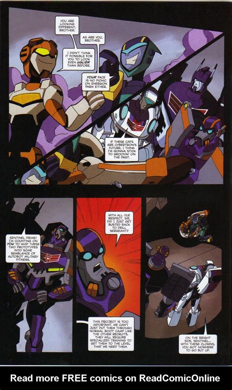 Read Online Transformers Animated The Arrival Comic Issue 6