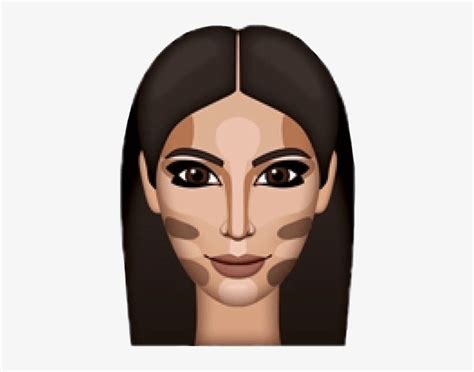 Kimkardashian Kimoji Makeup Emoji Ftestickers Freetoedi Kimoji Face