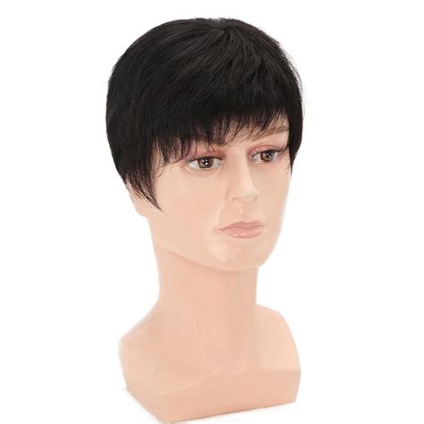 Cheap Men Short Hair Synthetic Wigs For Daily Use Fashion Wig Male