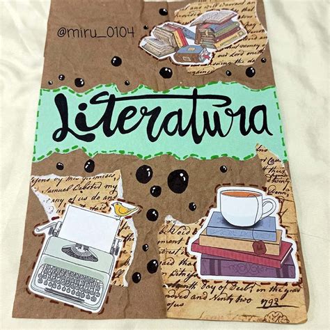 Caratula Caratulas De Literatura Portada De Cuaderno De Dibujos