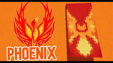 How To Make A Phoenix Banner In Minecraft Youtube