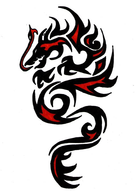 Dragon Black Dragon Tattoo Dragon Tattoo Drawing Tribal Dragon