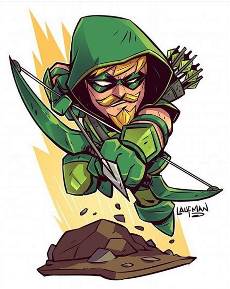Green Arrow Chibi Marvel Chibi Dc Comics Art