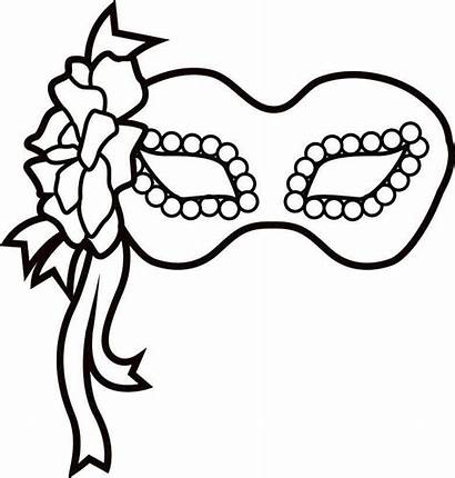 Mask Coloring Pages Masks Template Gras Mardi