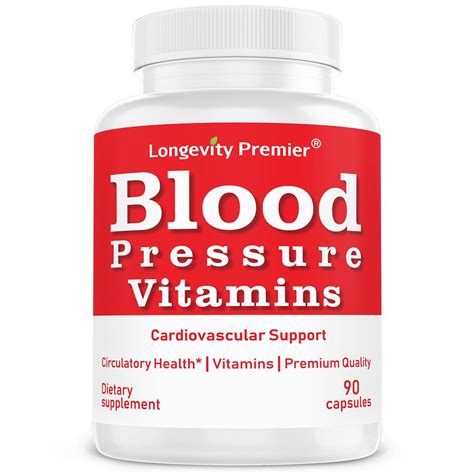 Blood Pressure Vitamin Premium Natural Vitamins From Longevity