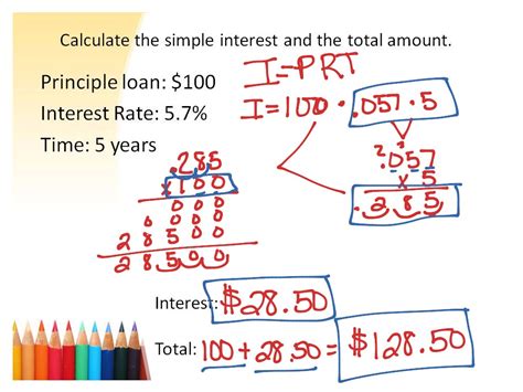 Simple Interest Day 1 Math Arithmetic Showme