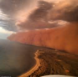 Wall Of Sand Whipped Up By Tropical Cyclone Narelle Hits Onslow