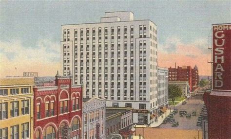 Water And William Downtown Decatur Illinois Ca 1950 Decatur Art Deco