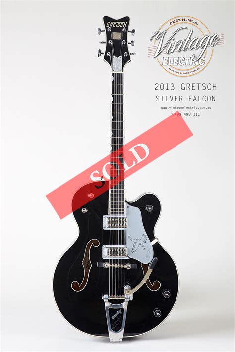2013 Gretsch Silver Falcon Guitar Vintage Electric