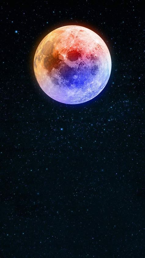 Colorful Moon Iphone Wallpapers Iphone Wallpapers Trippy Iphone