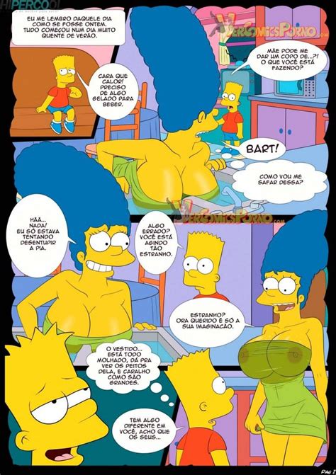 Bart Comendo A Mãe Marge Simpsons Hentai Quadrinhos Eroticos