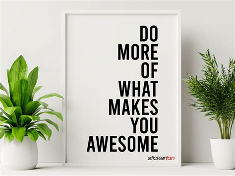 Do More Of What Makes You Awesome Home Office Wall Decal Room Etsy