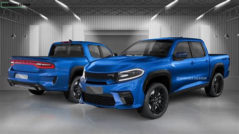 Dodge Ram Dakota Srt Comes Back With Hellcat Mill In Charged Rendering