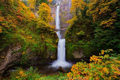 Fall Colors Oregon Multnomah Falls Portland Living On The Cheap