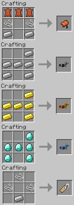 However, you will not be able to make a saddle yourself, because the game does not provide a crafting recipe for it. 1.10.2 Craft Saddles and Horse Armor Minecraft Mod