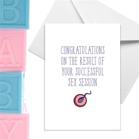 Congratulations On The Result Of Your Successful Sex Session Etsy