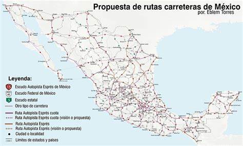 Ilustracion De Mapa De Carreteras Y Autopistas De Mexico Ilustracion Images