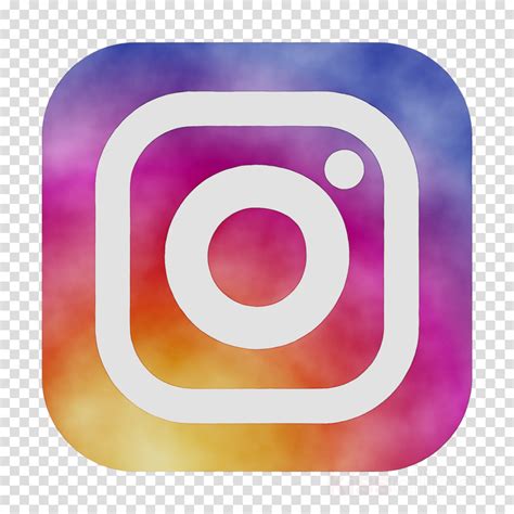 Instagram Logo Clipart Circle Pink Font Transparent Clip Art