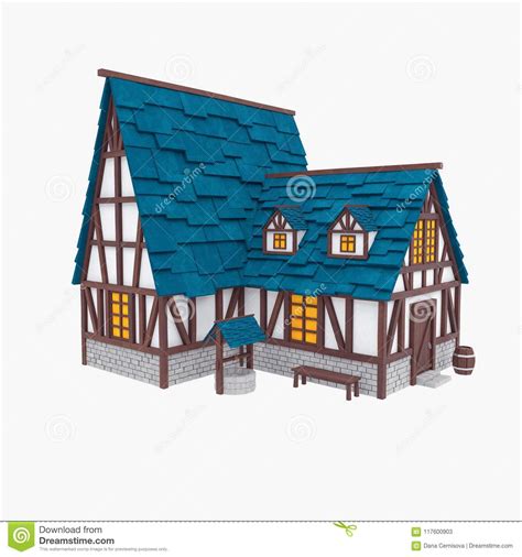 It's all waiting for you at tudor haus. Stilisiertes Mittelalterliches Haus Tudor-Architektur ...