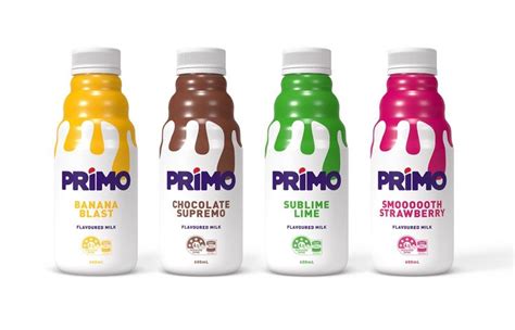 Primo Beverage Packaging Flavored Milk Creative Packaging Design