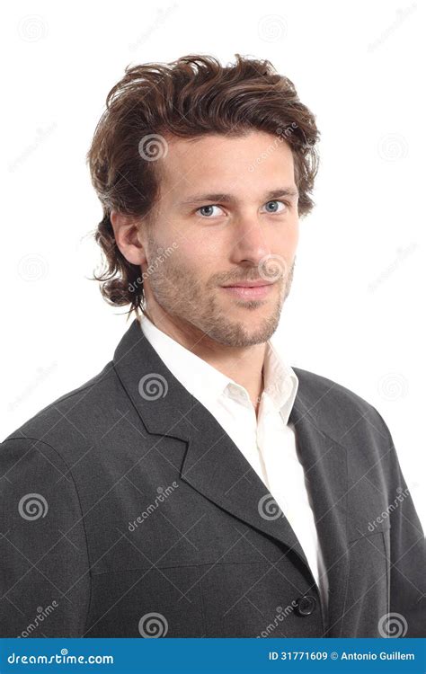 Portrait Of An Attractive Businessman Stock Image Image Of Beard