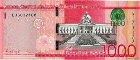 1000 Pesos Dominicanos RÉpublique Dominicaine 2015 P193b B780390 Billets