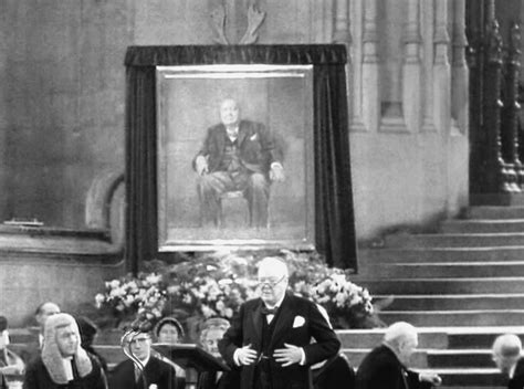 The original graham sutherland winston churchill portrait can be seen in this video. Churchill and his portrait | Iconic Photos