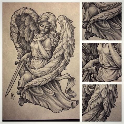 Image Result For Sketches Of Angels Chicano Tattoos Sleeve Half Sleeve