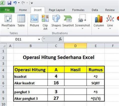 Cara Membuat Rumus Cos Kuadrat Pada Excel Excel Dan Rumus Kimia