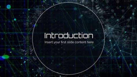 They are usually used to accompany an oral presentation; Technology Network Presentation Template | Prezibase