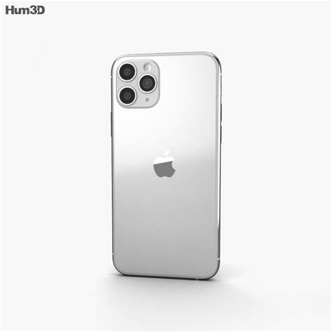 Apple Iphone 11 Pro Max Silver 3d Model Electronics On Hum3d