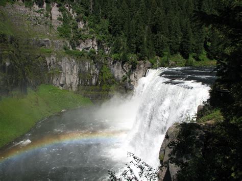 Big Waterfall In Nature In Idaho Image Free Stock Photo Public