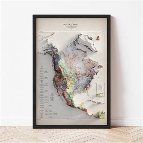 Geological Map Of Texas Texas Geology Map Vintage Large Map Print
