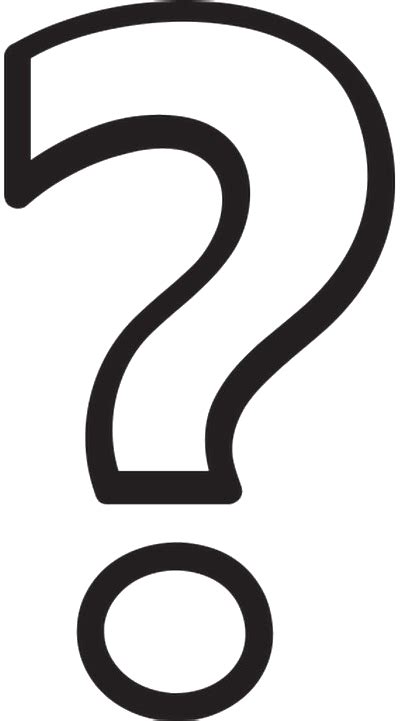 Question Mark Outline Clipartsco Images