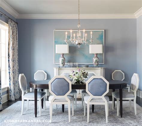 Beautiful Blue Dining Room Andrea Brooks Designer At Home Arkansas