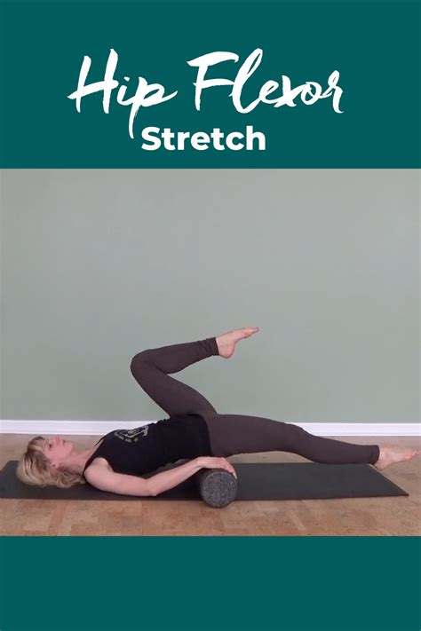 Hip Flexor Stretch With The Pilates Foam Roller In 2021 Hip Flexor Stretch Hip Flexor