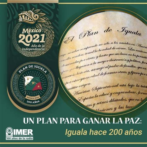 24 De Febrero De 1821 Se Firma El Plan De Iguala Imer