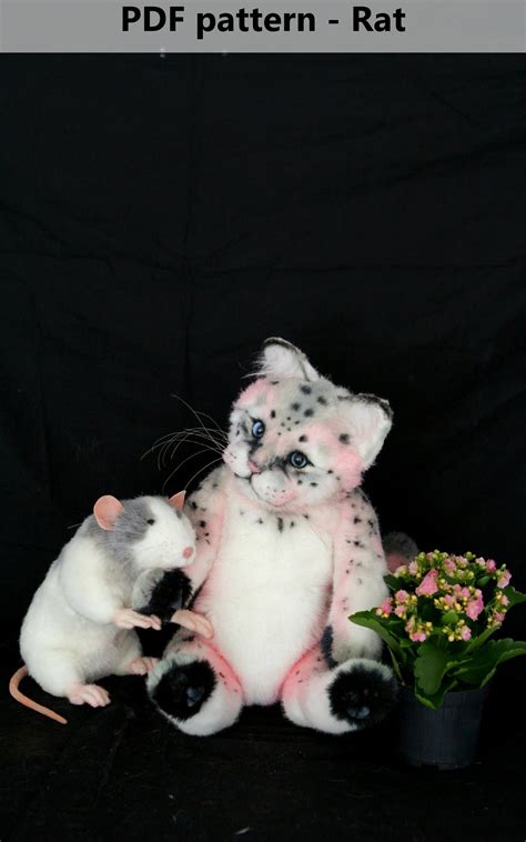 Easter PDF Pattern Domestic Rat Mouse Portrait DIY Teddy Bear - Etsy