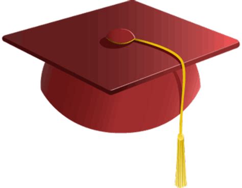 Graduation Clipart Letter Maroon Grad Cap Clipart Png Download All In