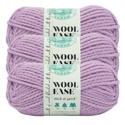 Lion Brand Yarn Wool Ease Thick And Quick Fairy Classic Super Bulky