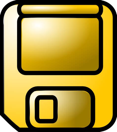 Yellow Floppy Disk Clip Art At Clker Com Vector Clip Art Online