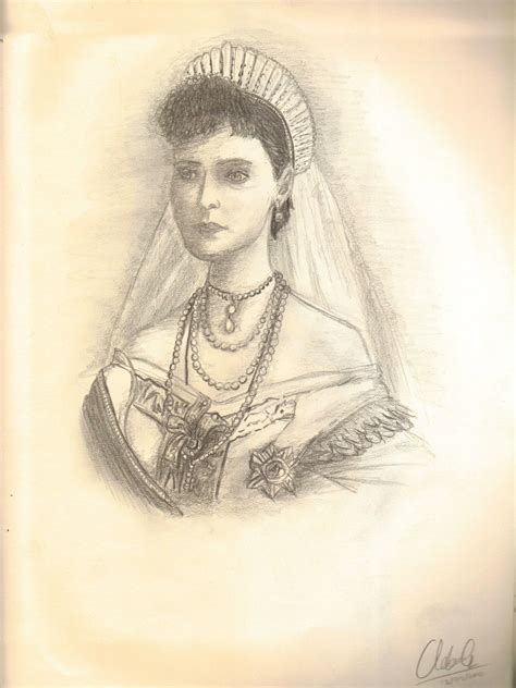 Aleksandra Fiódorovna Románova Rusia Romanov History Drawing Ural