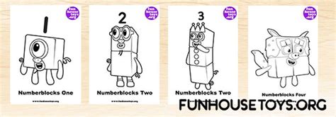 Fun House Toys Numberblocks Cool Coloring Pages Fun Printables For