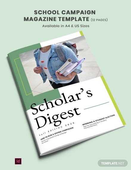 21 Editable School Magazine Templates Indesign Ms